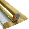 Window Film One Way Daytime Privacy Sun Blocking Anti UV Reflective Window Tint for Home and Office, Gold-Silver