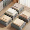Nonwoven Bedding Storage Box Foldable Sheet Organizer for Duvet Cover Pillowcase Clothes Wardrobe Home Closet Fabric Container