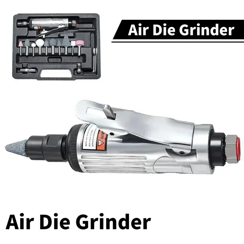 16Pcs/Set 1/4 Inch Car Air Compressor 90psi Grinder Machine Tirel Rotary Stone Tool Kit High-speed Polishing Pneumatic Tool - Image 4