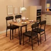 Dining Table Set for 4, Kitchen Table and Chairs for 4, 5 Piece Kitchen Dining Room Table Set,Wood Modern Rectangle Dining Table