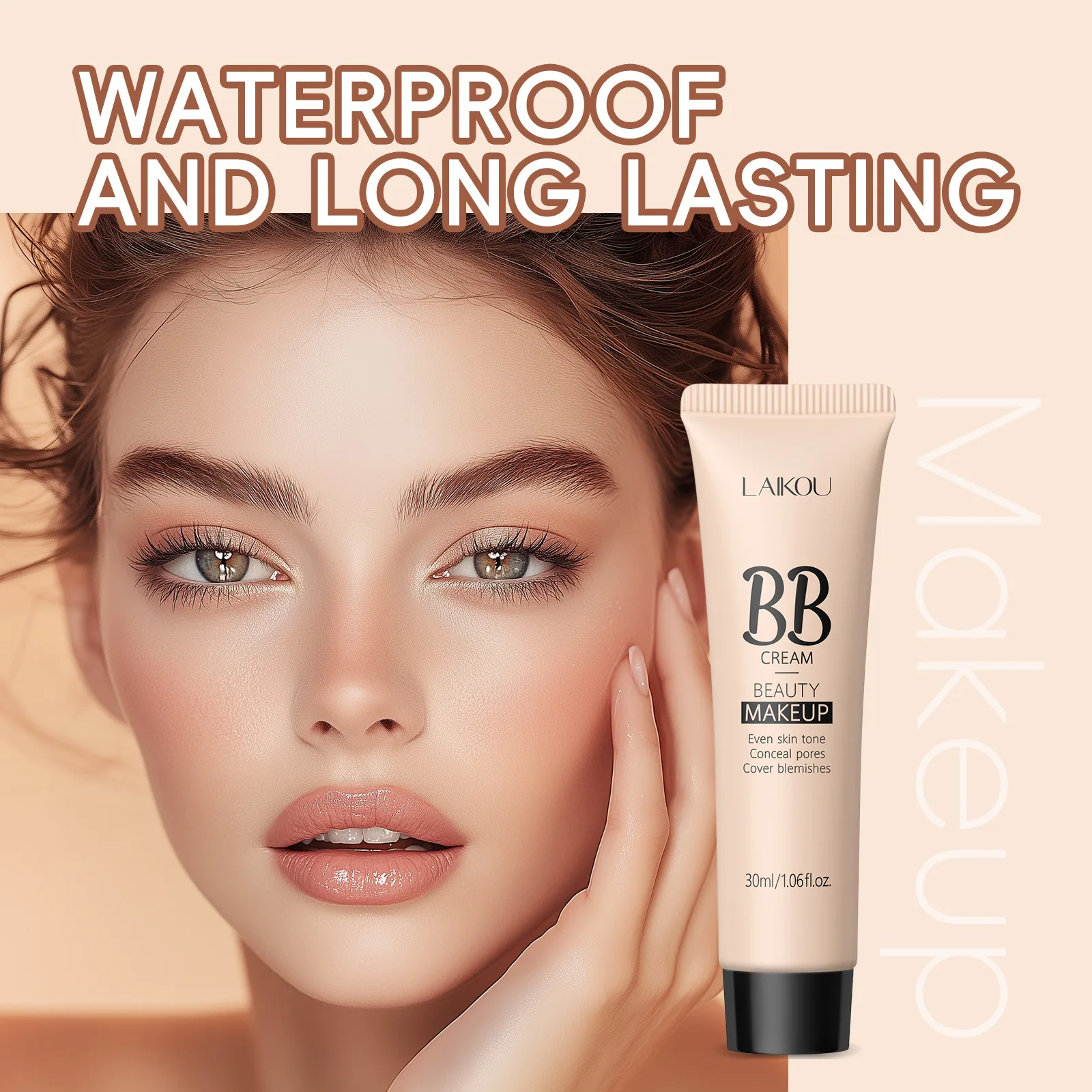 6-color optional concealer BB cream 30ml natural facial concealer primer liquid foundation