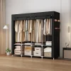Portable Closet Large Household Multi-laye Economy Fabric Wardrobe Dustproof Rental Room Single Person Closet Clothes Organizer