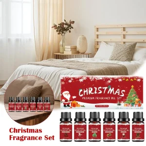 Luxury Christmas Premium Fragrance Gift Set 6 Fragrances Aromatherapy Diffuser Oil for Home & Office Holiday Gifting