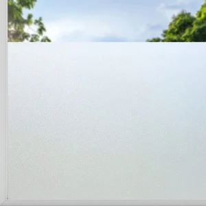 Matte Pure Window Privacy Film Frosted Glass Opaque Sun Blocking Covering Self-Adhesive Vinyl Decals for Bathroom Decoration