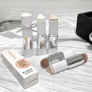 Dual-ended Foundation Stick Natural Matte Ivory White Natural Color Foundation Stick Even Out Skin Tone Provides Spot Foundation