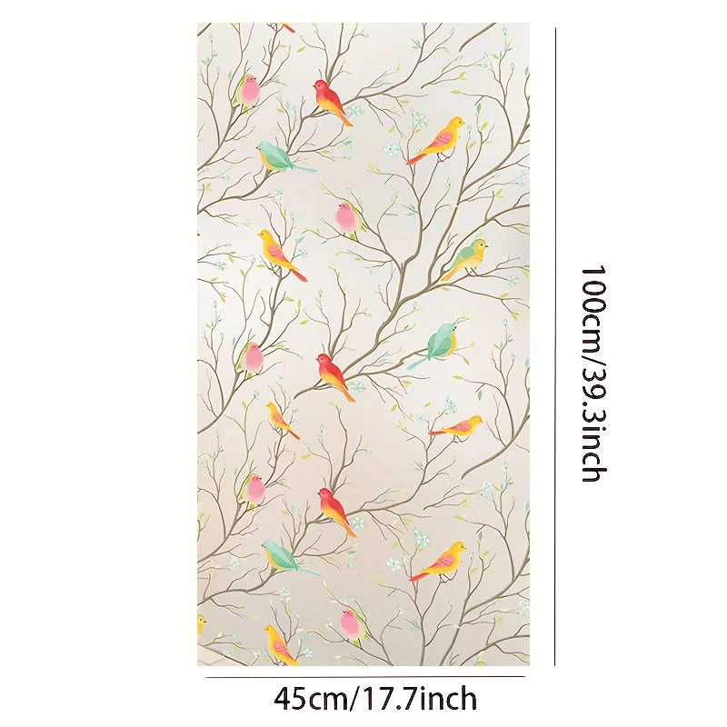 Stained Glass Window Privacy Film Non-Adhesive Static Cling Sun Blocking Window Film Heat Blocker Heat Control Decorative - Image 3