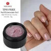 MSHARE Dark Pink Jelly Gel Builder Nails Extension TPO Free Gel Nail Construction 50ml Hard Building Nail UV LED Gel