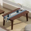 Bay window folding table, home Chinese-style coffee table, tatami, window sill, balcony, Nanzhu tea ceremony table, low table, b