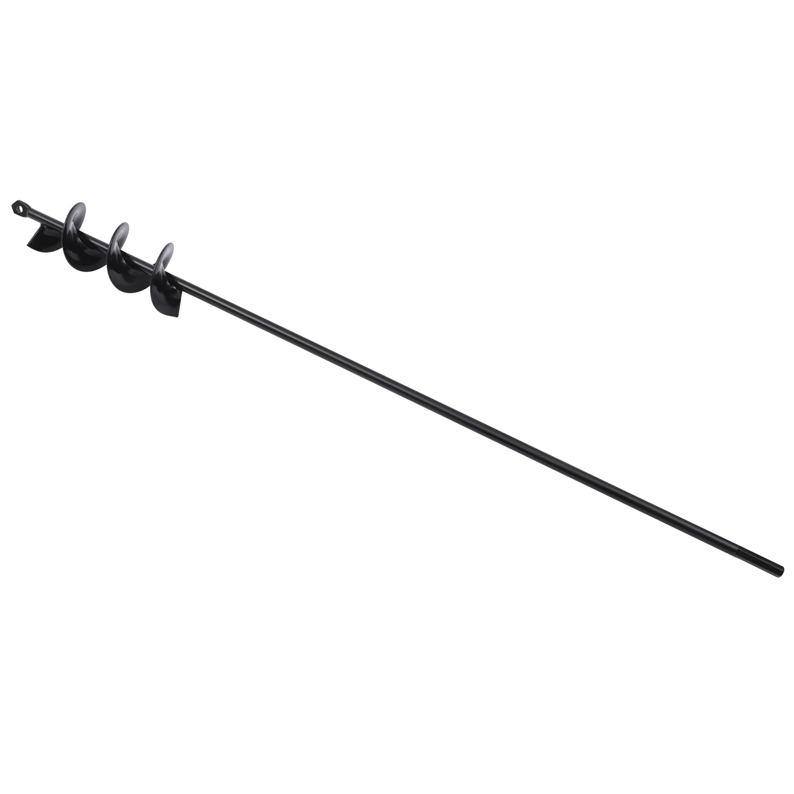 Garden Auger Drill Bit, 5*60cm Carbon Steel Auger Post Hole Digger, for Clay, Rocky Soil, Hard Soil, Fertilizer, Mortar Mixture - Image 3