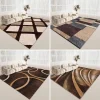 Nordic Brown Print Carpet for Living Room Bedroom Decor Home Floor Big Size Mat Non-slip Coffee Table Area Rug Bathroom Doormat