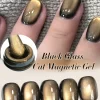 XEIJAYI 1PC 15ml golden pearl cat Eye Gel Nail Polish, High Transparency & Quick-Dry, Easy Soak-Off Formul, Sparkling Shine,