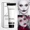 1PC/2PCS White Liquid Foundation 37ml Full Coverage Oil Control Long Lasting for Stage Halloween Cosplay Makeup