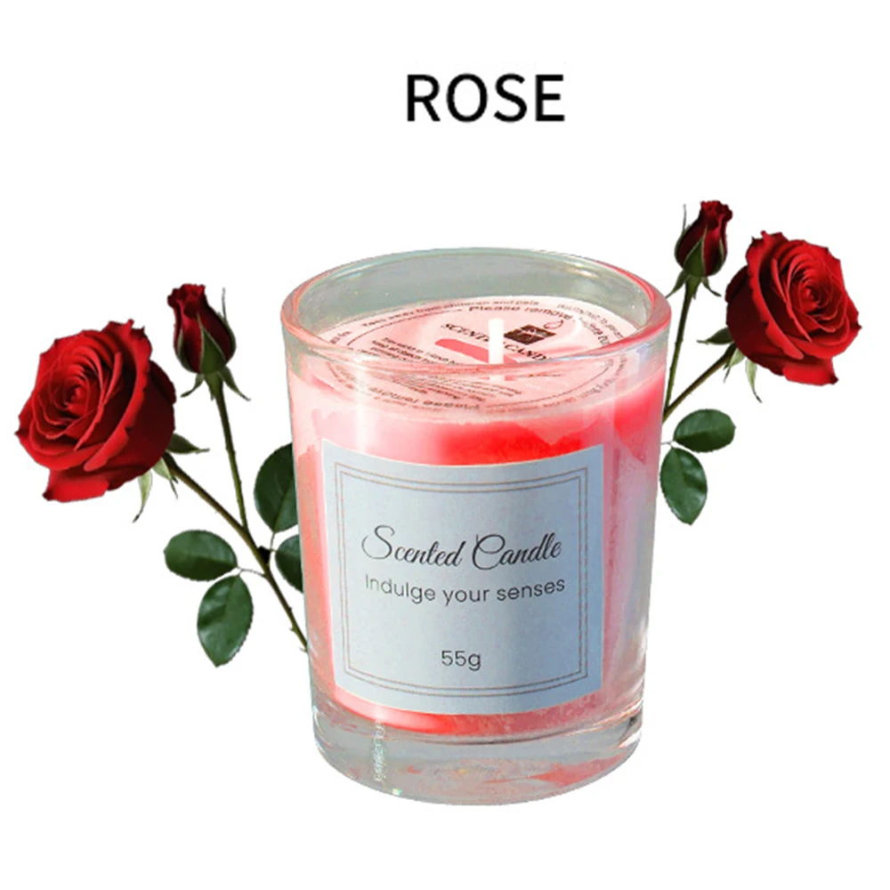 1pcs Premium Aromatherapy Candle Gift Box Comes with Glass Cup Smokeless Soy Wax Aromatherapy Candle Day Christmas Valentine’s - Image 4