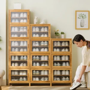 Shoe cabinet, shoe rack at home door, simple multi-layer storage artifact, space-saving dormitory, dust-proof for home entry