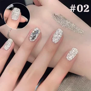 SHAKA 1-12pcs WS Carnival Party Broken Diamonds Nail Gel Polish New Super Flash Quick Dry Long Lasting Nail Art Nail Supplies
