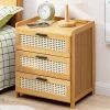 Bedside Table Nightstand Narrow Small Modern Luxury Bedroom Furniture Storage Drawer Minimalist Side Table Home Furniture