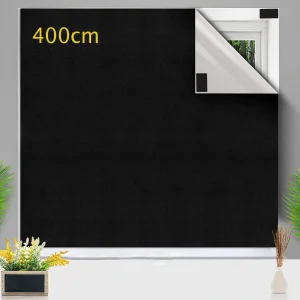 100 Blackout Window Cover Darkest Light Block Black Shade Privacy Film Anti Look House Home Tint Glass Cloth Curtain Bedroom