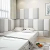 1PC 20cm×40cm Sticker Beautiful HeadboardsWhite Wall stickers Adhesive Upholstered Headboards Furniture