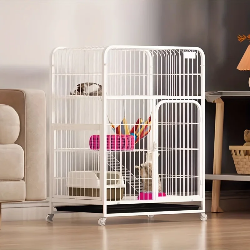Black Square TubeDog Cage Extra Large Free Space Pet Cat House Indoor Cat Houses For Small And Medium-Sized Cat Households - Image 4