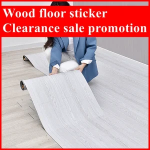 Self Adhesive Waterproof Thicken Matte Floor Stickers Home Decoration Kitchen Bathroom Wardrobe Floor Wood Grain Floor Stickers