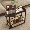 trolley with wheels movable folding coffee table living room sofa side table