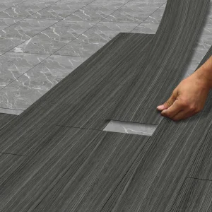 Self Adhesive Floor Sticker Peel and Stick Floor Tile 20x300cm Wood Grain Waterproof PVC Non Slip Self Adhesive Floor Sticker