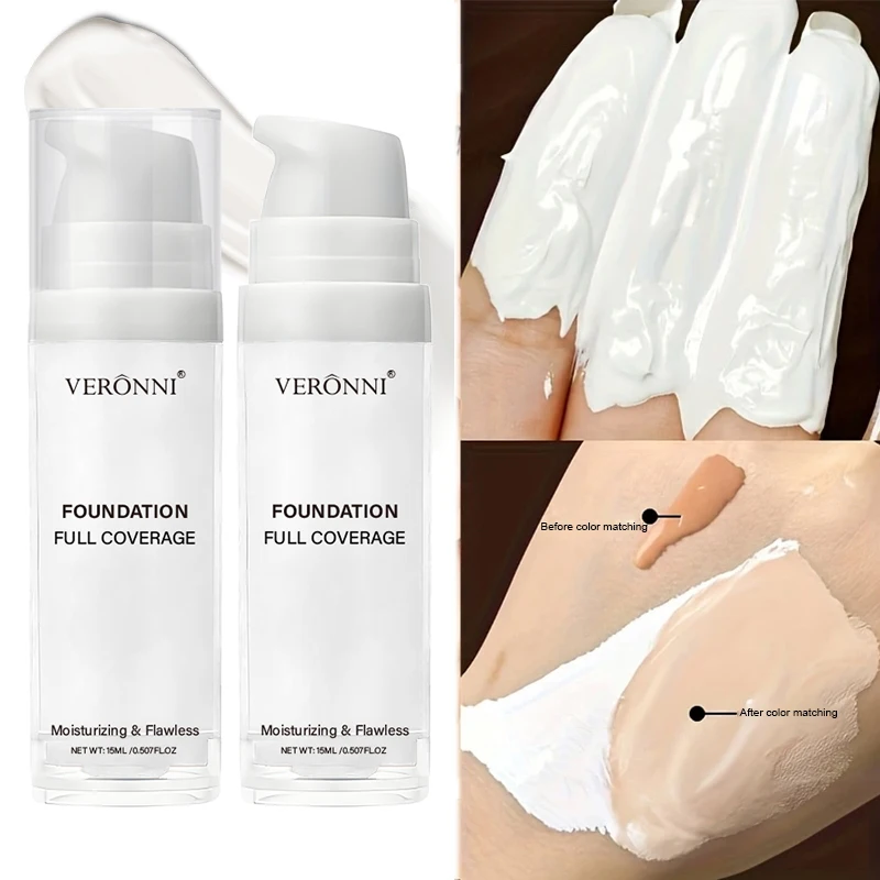 Pure White Liquid Foundation for COS stage Makeup Long-lasting concealer Mixable Pure White Foundation Adjuster Lighten&Brighten - Image 5