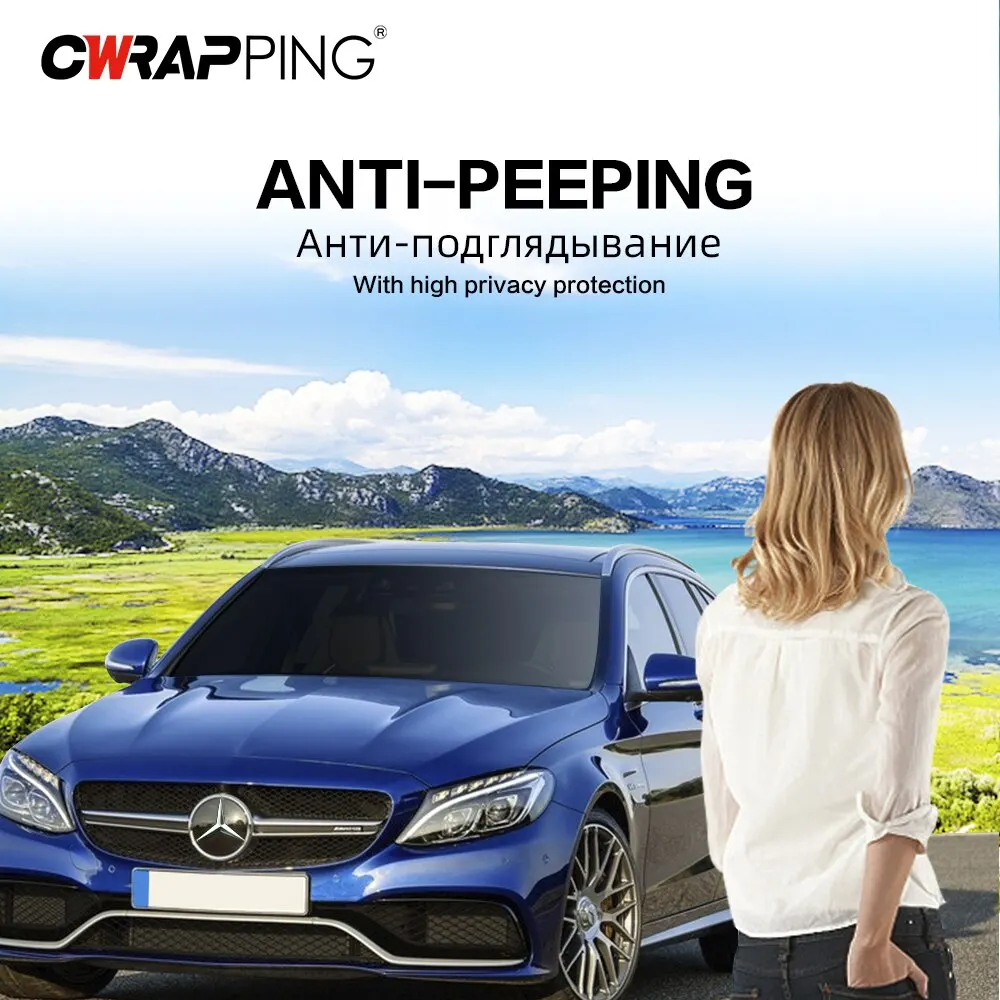 Car Window Tint Film Summer Solar UV Protector Tint Tinting Film for Cars Window Privacy Film 50cmX300cm Sun Shade Film - Image 3
