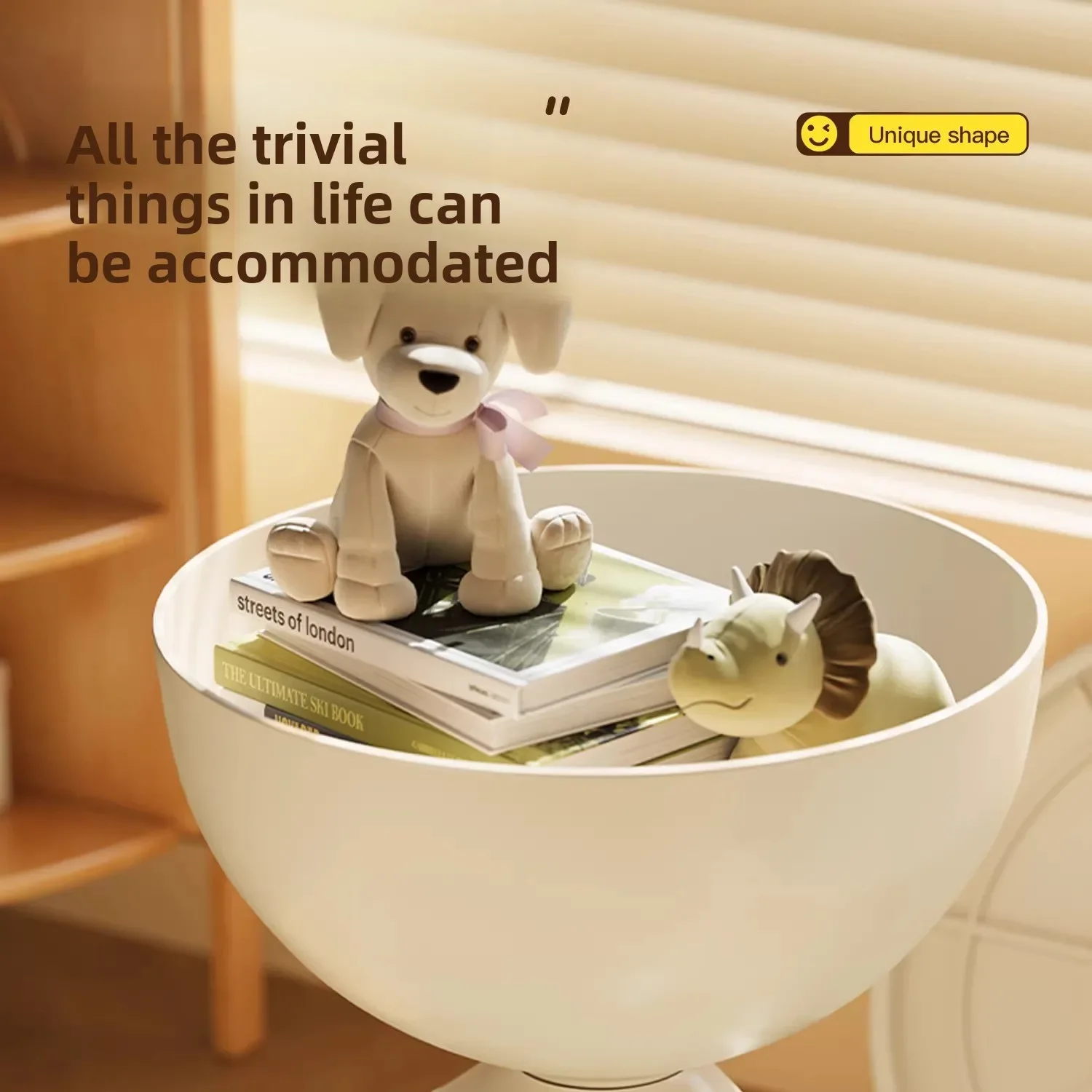 Creative bedside table, living room, sofa side table, removable mini table, small apartment coffee table - Image 4