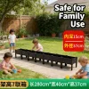 Large Elevated 7-Section Planter Box 280-40-37cm for Vegetables Gardening Raised Bed Outdoor Flower Container Thick Plastic Rais
