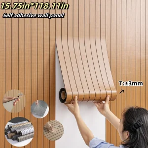 1 Roll Self-Adhesive Wall Panel Sxp Foam Stickers Peel and Stick 3D Wall Sticker Easy to DIY Suitable for Ceiling, Living Room