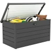 Outsunny 311L Garden Storage Box, Outdoor Storage Box Waterproof with Lockable Lid and Gas Rods