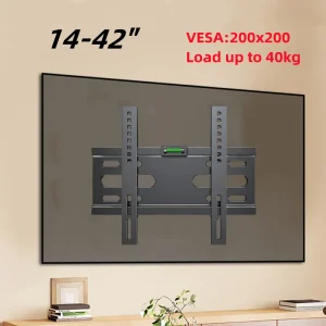 LED LCD TV Wall Mount Bracket Tilt Adjustable Strengthen TV Support for 14''-42'' Load up to 40kg VESA 200*200