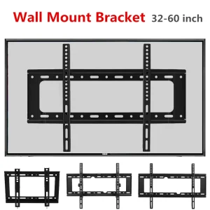32-60inch TV Wall Mount Bracket Universal TV Mount Monitor Holder Adjustable Low Profile Flat Panel TV Frame for LCD LED Monitor