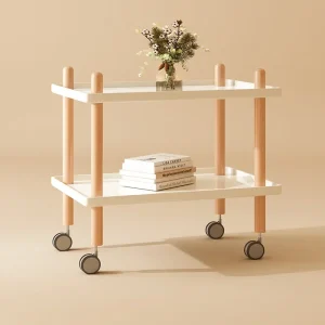 Solid wood edge few creative mobile coffee table living room minimalist shelf sofa corner few bedroom small apartment square few