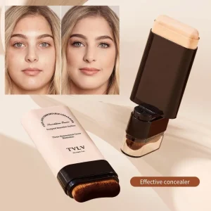 TVLV eraser foundation make-up stick 20g,with brush to brighten skin liquid foundation,non-marking,long-lasting makeup concealer