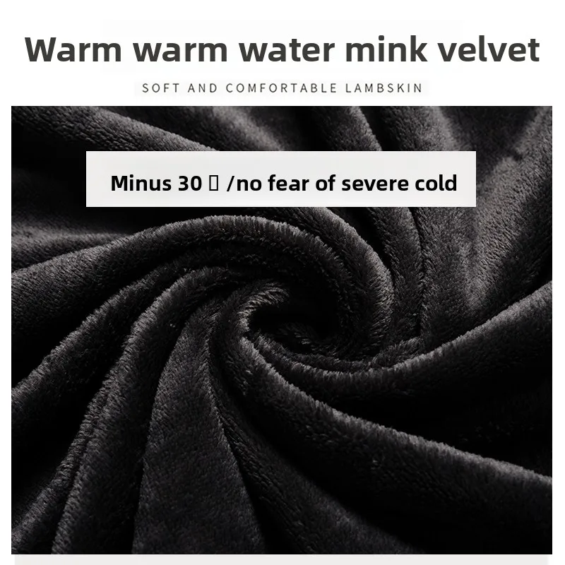 Women's Autumn/Winter Jeans Fleece-Lined and Thickened Straight-Leg Loose-Fit Plus Size for Cold Weather Classic Stretch Trouser - Image 3