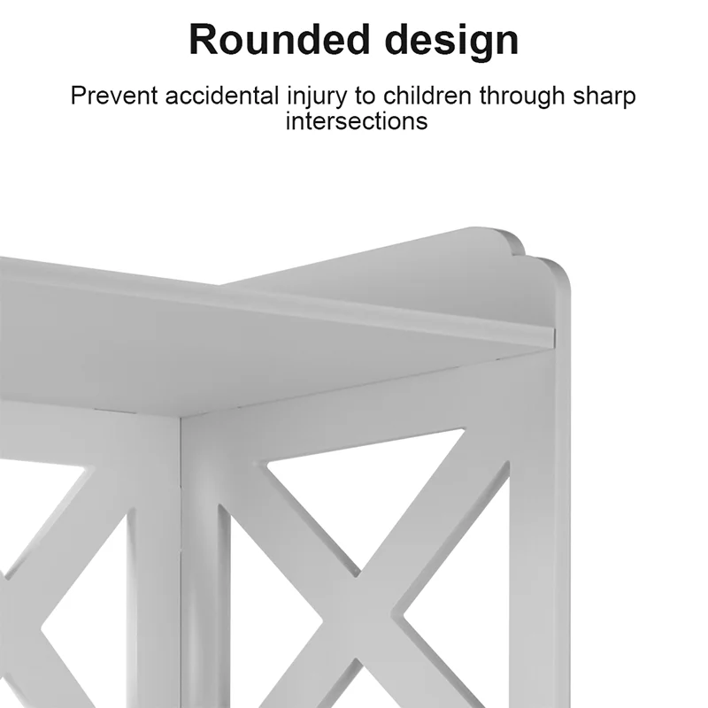 Bathroom Storage Cabinet 3 Tier Cabinet Organizer with Door Bathroom Furniture Free-standing Bathroom Storage Unit - Image 4