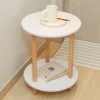 Modern Round Bedside Simple Table Home Office Bedroom Living Room Sofa Side Table Coffee Table