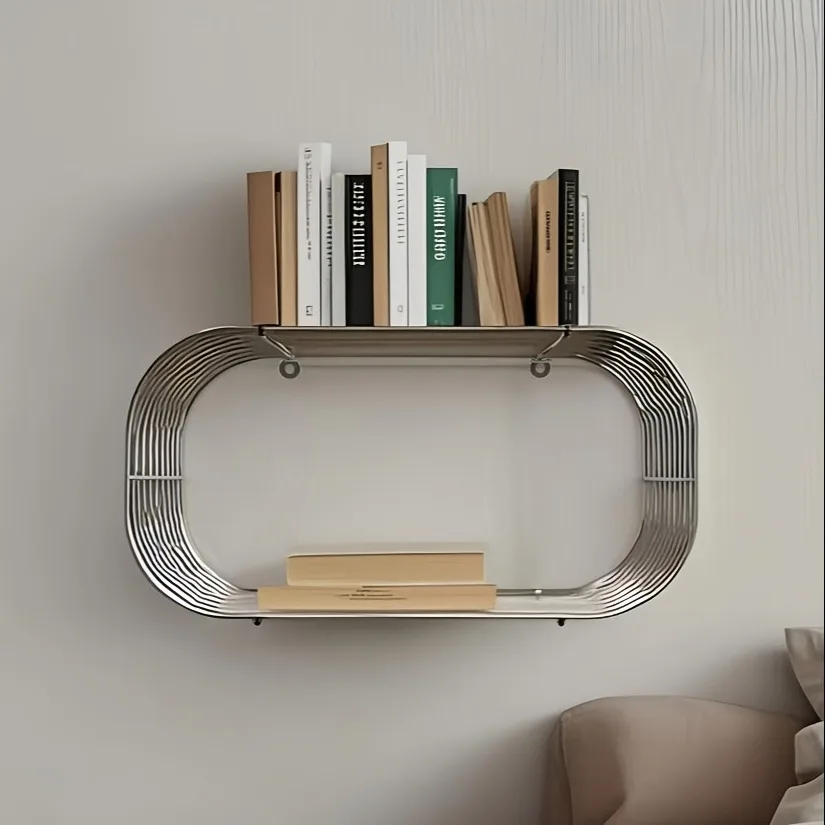 Nordic Coffee Tables Stainless Steel Bookshelf Living Room Minimalism Side Table Modern Design Tea Table Creative Home Furniture - Image 5