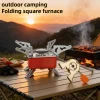 Portable Burner Camping Foldable Windproof Outdoor Gas Tank Stove for Backpacking Camping Hiking Picnic Camping Burner BBQ Grill