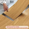 10Pcs 40x15cm PVC Floor Stickers Self-adhesive Waterproof Thickened Wood Grain Floor Foam Living Room