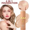 4-in-1 Foundation Liquid SPF 50+ Full Coverage Concealer Long-Lasting Waterproof Professional Conceal Dark Circle Face Makeup