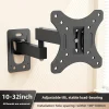 Full Motion TV Monitor Wall Mount Bracket Articulating Arms Swivel Tilt Extension Rotation for Most 10-32 Inch Flat Curved TVs