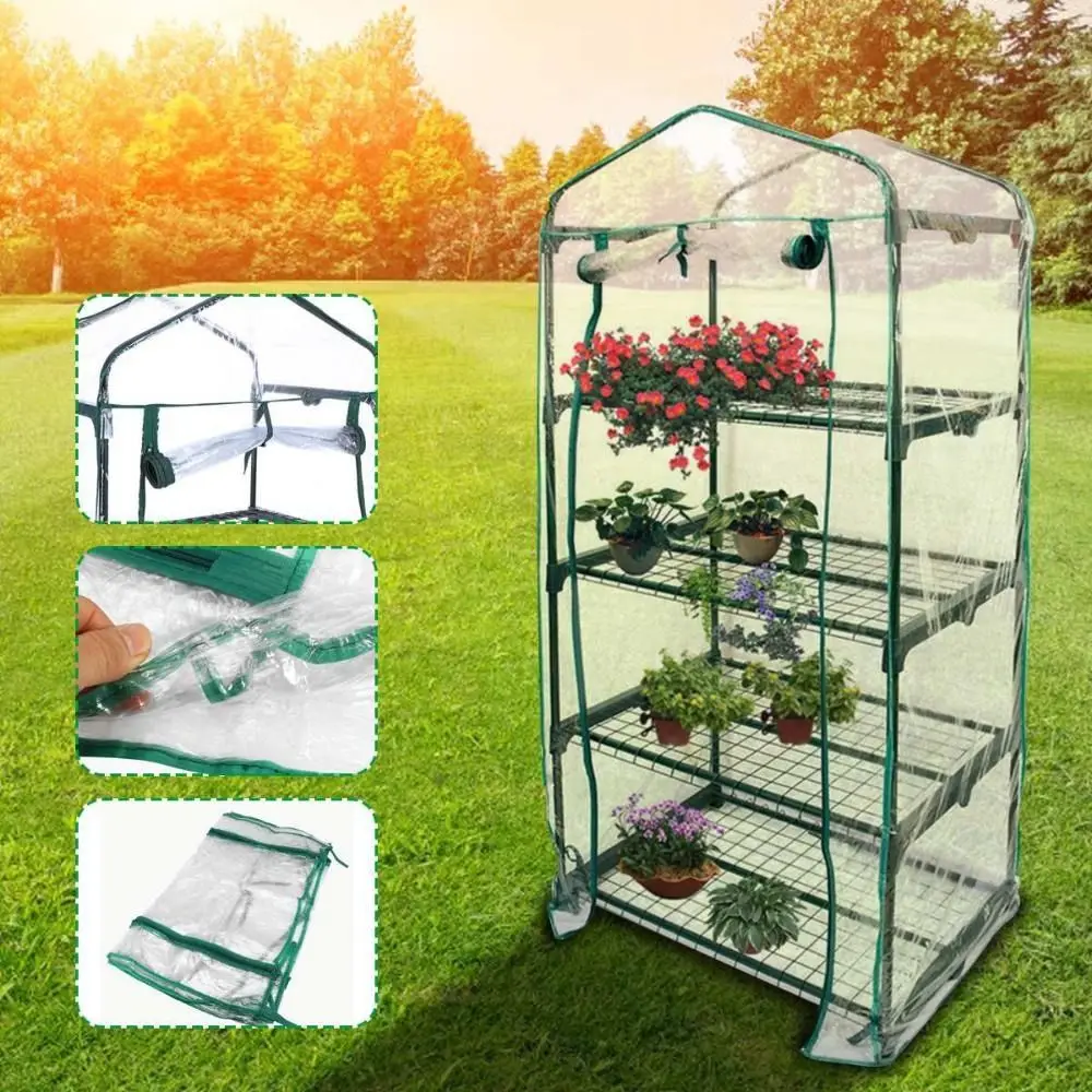 High Quality PVC Plastic Grow Bag 2/3/4/5 Tier Transparent Garden Warmer Cover Waterproof Outdoor Greenhouse Cover - Image 5