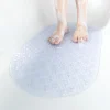 1pc Non Slip Shower Mat 69x38cm Bubble Oval Bath Tub Mat for Bathroom Machine Washable Bathtub Mat with Suction Cups Anti Mold
