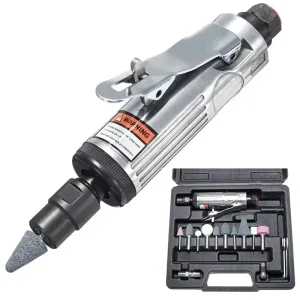 16Pcs/Set 1/4 Inch Car Air Compressor 90psi Grinder Machine Tirel Rotary Stone Tool Kit High-speed Polishing Pneumatic Tool