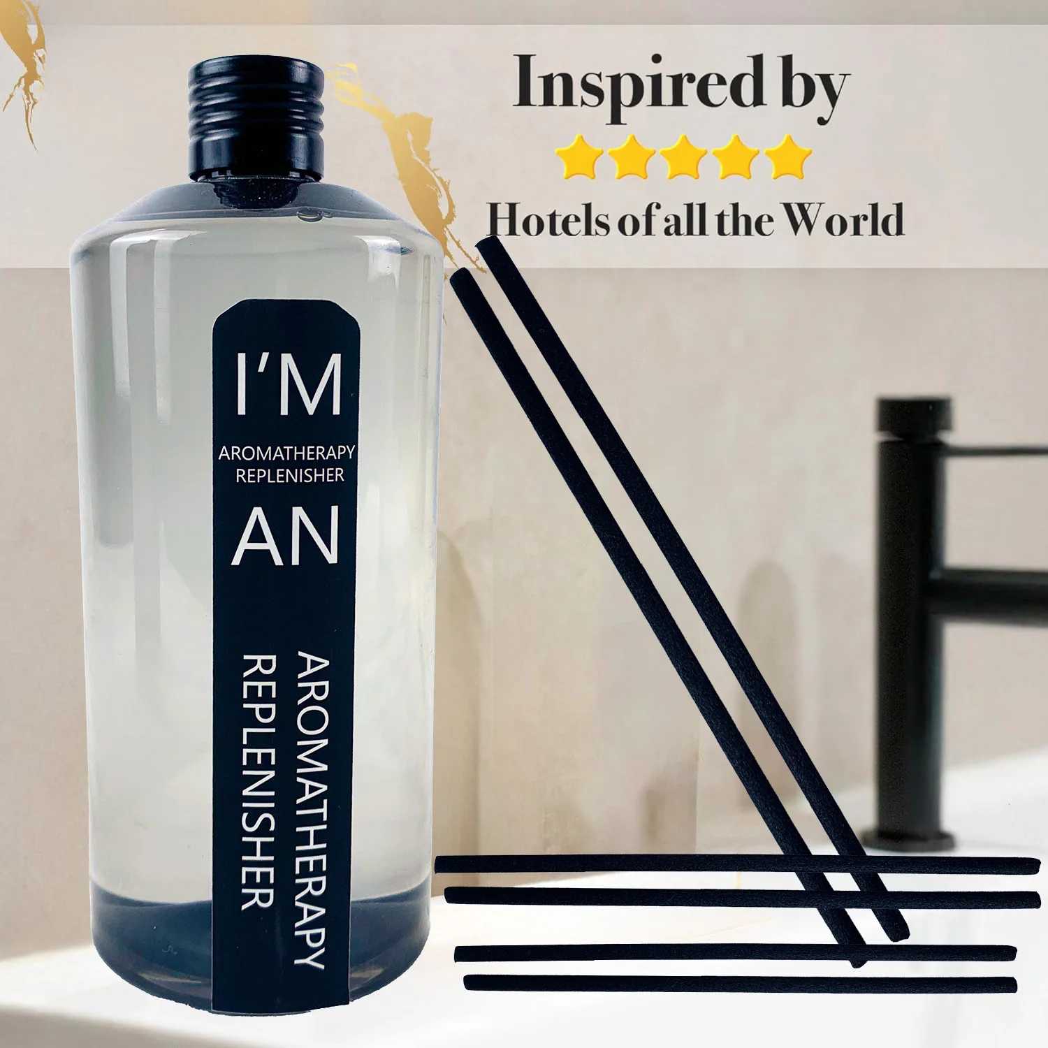 500ml Aromatherapy Replenisher Hotel Hilton White Tea Marriott Freesia Fragrance Reed Diffuser Refill Essential Oil Perfume