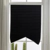 Blind for Window Self Adhesive Pleated Blinds Cordless No Drill Fabric Blinds Room Darkening Shades Blackout Shades for Bathroom