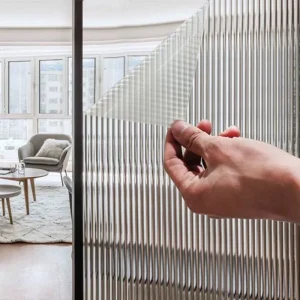 3D Electrostatic Changhong glass film bathroom window sticker transparent opaque anti-peep glass frosted film Modern Art Deco